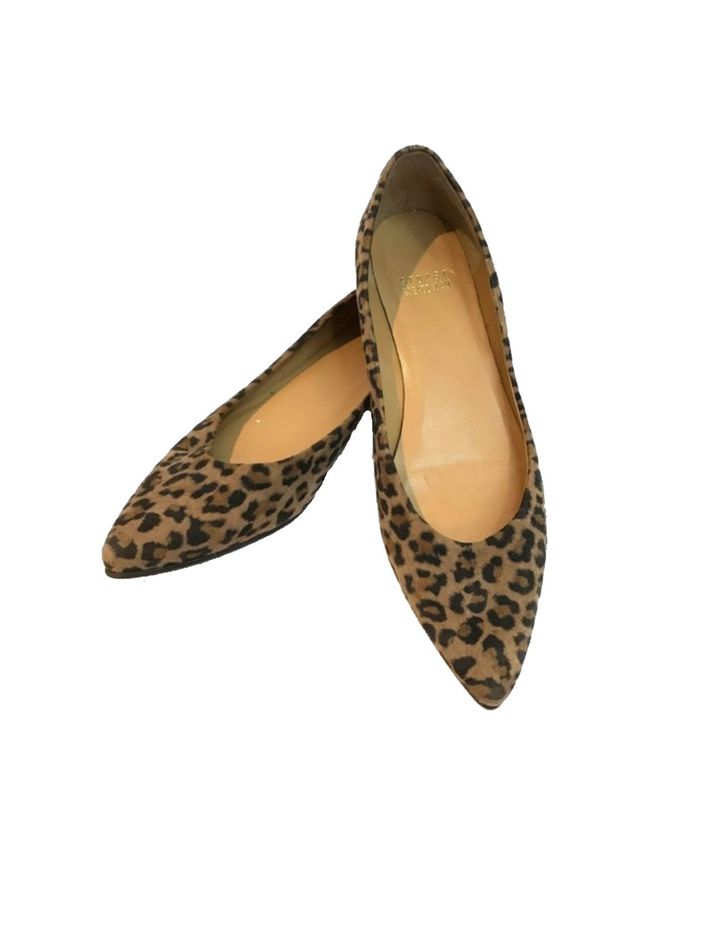 Stuart Weitzman Leopard Print Pointed Toe Women’s Flat